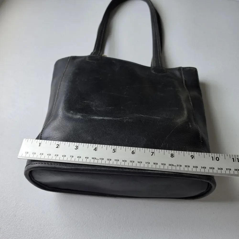 Vintage Coach Bleeker Tote Bag Small Black Leather Shoulder Purse 9305 USA